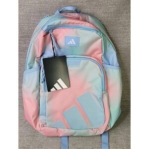 Adidas Backpack Midway Blue & Pink School College Laptop & Lots of Storage w Tag